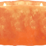 Natural Shape Salt Candle Holder With Two Hole