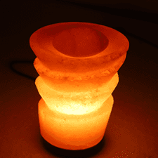 Funnel Shape Salt Lamp with chunks